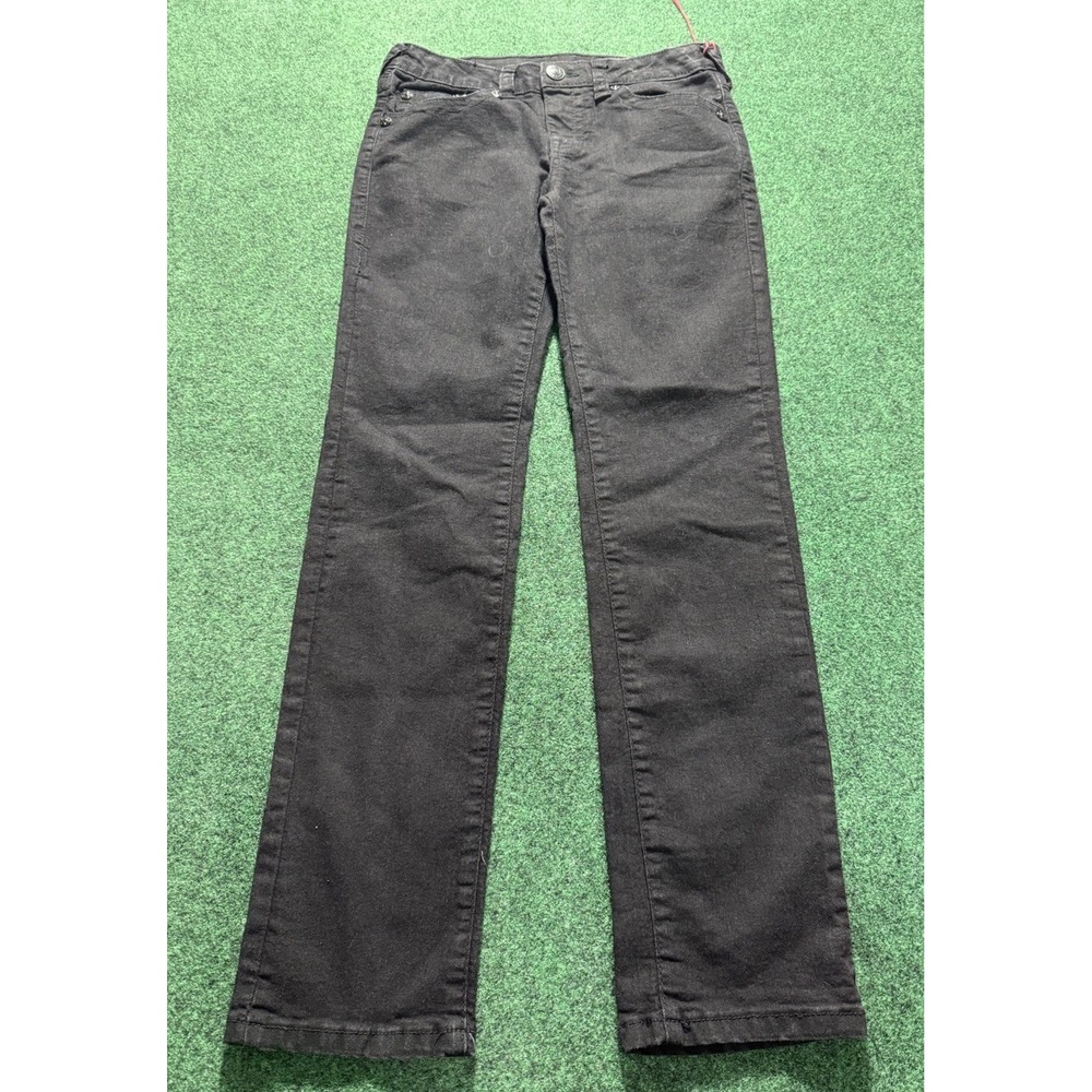True Religion Boys Geno‎ Relaxed Slim Black Jeans Size 12 Pants
